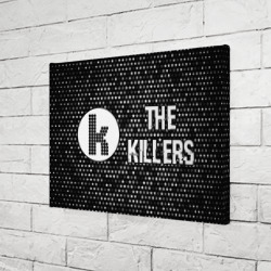 Холст прямоугольный The Killers glitch на темном фоне по-горизонтали - фото 2