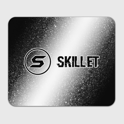 Прямоугольный коврик для мышки Skillet glitch на светлом фоне по-горизонтали