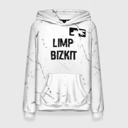 Женская толстовка 3D Limp Bizkit glitch на светлом фоне посередине