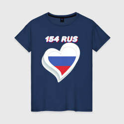 Женская футболка хлопок 154 регион Новосибирская область