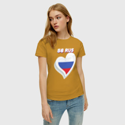 Женская футболка хлопок 56 регион Оренбургская область - фото 2
