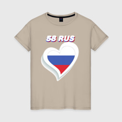 Женская футболка хлопок 58 регион Пензенская область