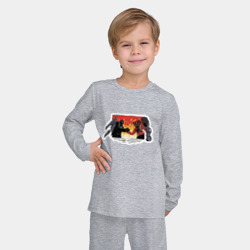 Детская пижама с лонгсливом хлопок Титан Спикермен с титаном Камераменом - фото 2