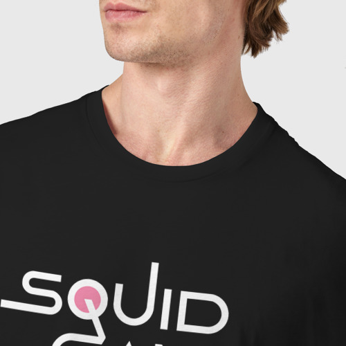Мужская футболка хлопок с принтом The Squid Game - Guardians, фото #4