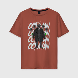 Женская футболка хлопок Oversize Large TV Man