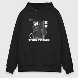 Мужское худи Oversize хлопок Titan TV Man