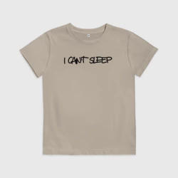 Детская футболка хлопок I cant sleep