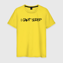 Мужская футболка хлопок I cant sleep