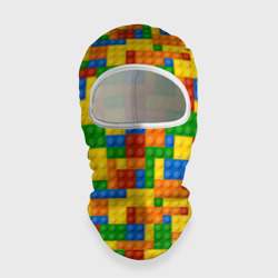 Лего - разноцветная стена – Балаклава 3D с принтом купить