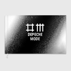 Флаг 3D Depeche Mode glitch на темном фоне