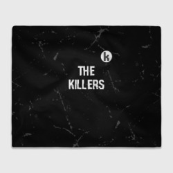 Плед 3D The Killers glitch на темном фоне посередине