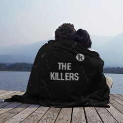 Плед 3D The Killers glitch на темном фоне посередине - фото 2