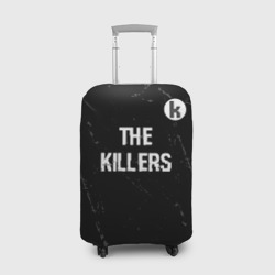 Чехол для чемодана 3D The Killers glitch на темном фоне посередине