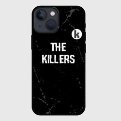 Чехол для iPhone 13 mini The Killers glitch на темном фоне посередине
