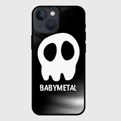 Чехол для iPhone 13 mini Babymetal glitch на темном фоне