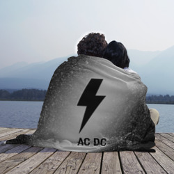Плед 3D AC DC glitch на светлом фоне - фото 2