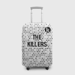 Чехол для чемодана 3D The Killers glitch на светлом фоне посередине