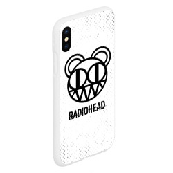 Чехол для iPhone XS Max матовый Radiohead glitch на светлом фоне - фото 2