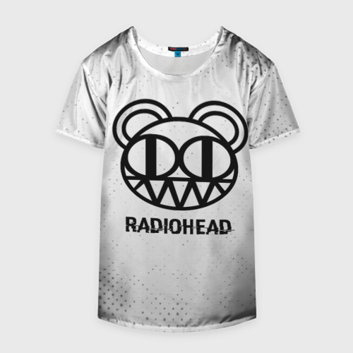 Накидка на куртку 3D Radiohead glitch на светлом фоне, цвет 3D печать - фото 4