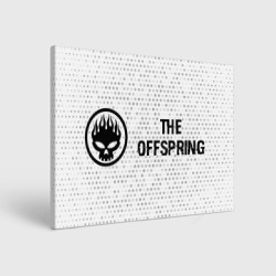 Холст прямоугольный The Offspring glitch на светлом фоне по-горизонтали