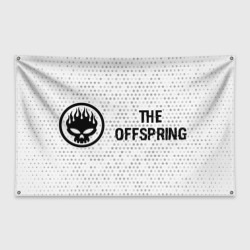 Флаг-баннер The Offspring glitch на светлом фоне по-горизонтали