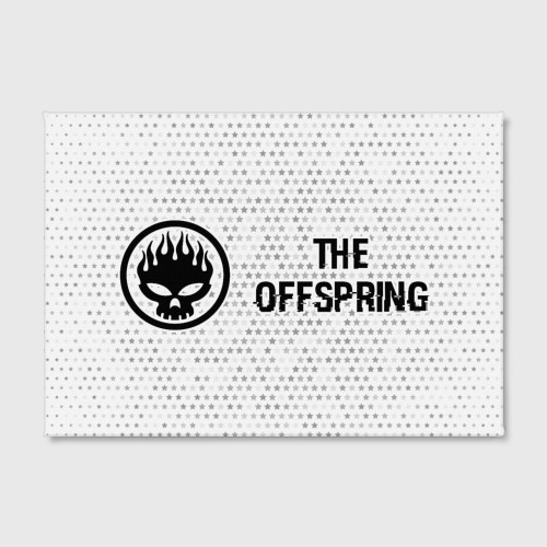 Холст прямоугольный The Offspring glitch на светлом фоне по-горизонтали, цвет 3D печать - фото 2