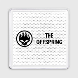 Магнит 55*55 The Offspring glitch на светлом фоне по-горизонтали