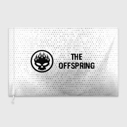 Флаг 3D The Offspring glitch на светлом фоне по-горизонтали