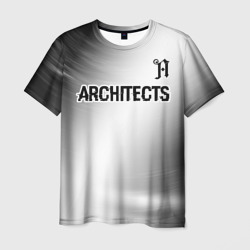 Мужская футболка 3D Architects glitch на светлом фоне посередине