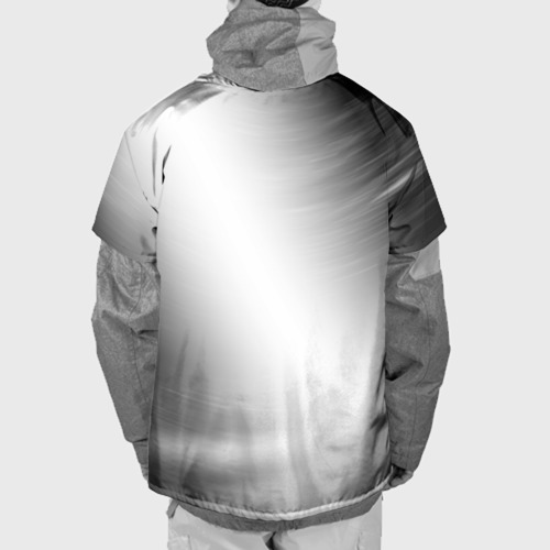 Накидка на куртку 3D Architects glitch на светлом фоне посередине, цвет 3D печать - фото 2