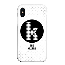 Чехол для iPhone XS Max матовый The Killers glitch на светлом фоне