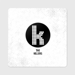 Магнит виниловый Квадрат The Killers glitch на светлом фоне