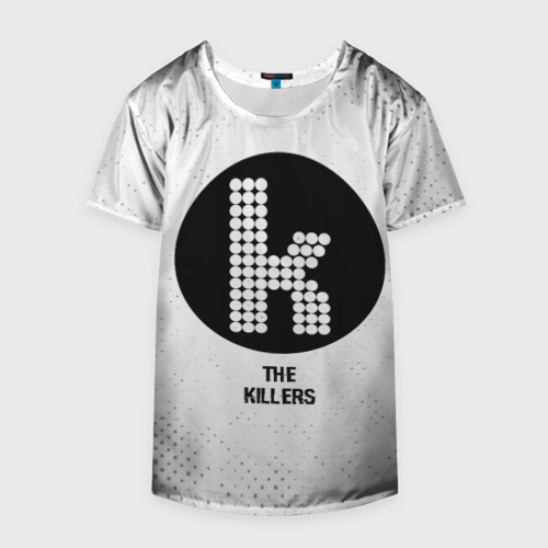 Накидка на куртку 3D The Killers glitch на светлом фоне, цвет 3D печать - фото 4