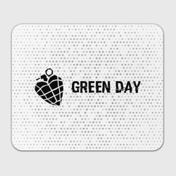 Прямоугольный коврик для мышки Green Day glitch на светлом фоне по-горизонтали