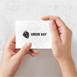Поздравительная открытка Green Day glitch на светлом фоне по-горизонтали - фото 2
