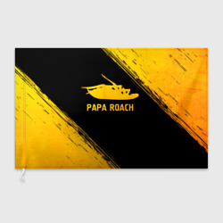 Флаг 3D Papa Roach - gold gradient