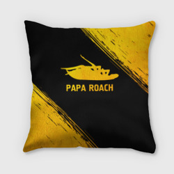 Подушка 3D Papa Roach - gold gradient