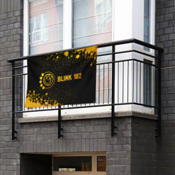 Флаг-баннер Blink 182 - gold gradient по-горизонтали - фото 2