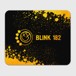 Прямоугольный коврик для мышки Blink 182 - gold gradient по-горизонтали