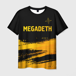 Megadeth - gold gradient посередине – Мужская футболка 3D с принтом купить со скидкой в -26%