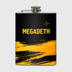 Фляга Megadeth - gold gradient посередине