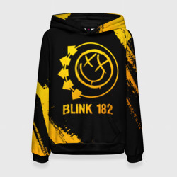 Женская толстовка 3D Blink 182 - gold gradient