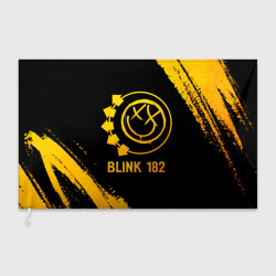 Флаг 3D Blink 182 - gold gradient