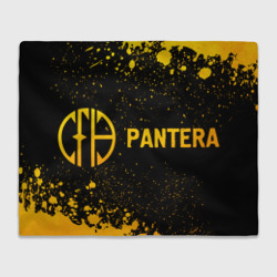 Плед 3D Pantera - gold gradient по-горизонтали