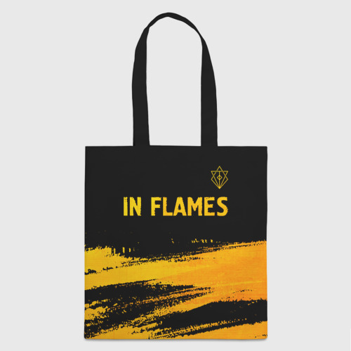 Шоппер 3D In Flames - gold gradient посередине