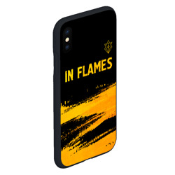 Чехол для iPhone XS Max матовый In Flames - gold gradient посередине - фото 2