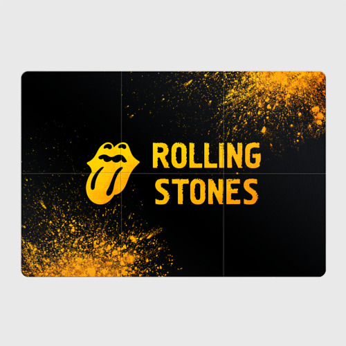 Магнитный плакат 3Х2 Rolling Stones - gold gradient по-горизонтали