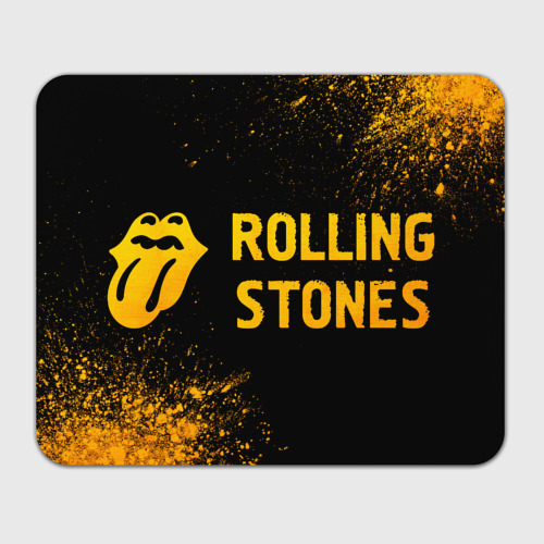 Прямоугольный коврик для мышки Rolling Stones - gold gradient по-горизонтали