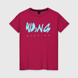 Wing surfing светлый – Женская футболка хлопок с принтом купить