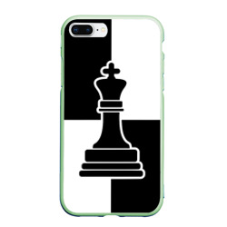 Чехол для iPhone 7Plus/8 Plus матовый Шахматы - ферзь